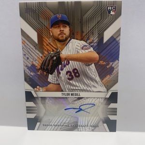 2022 Topps UK Edition Tylor Megill Superstars Auto Rookie RC Mets #BSA-TM (MISC7